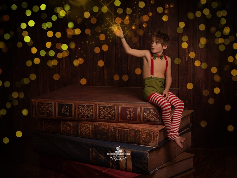 Sesión de fotos navideña infantil en Granada